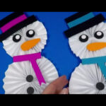 آموزش کاردستی آدم برفی